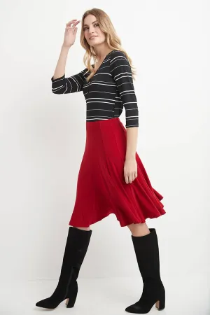 Bell Shaped Long Skirt with Flippy Flare