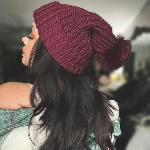 Chunky Ribbed Pom Beanie • More Colors