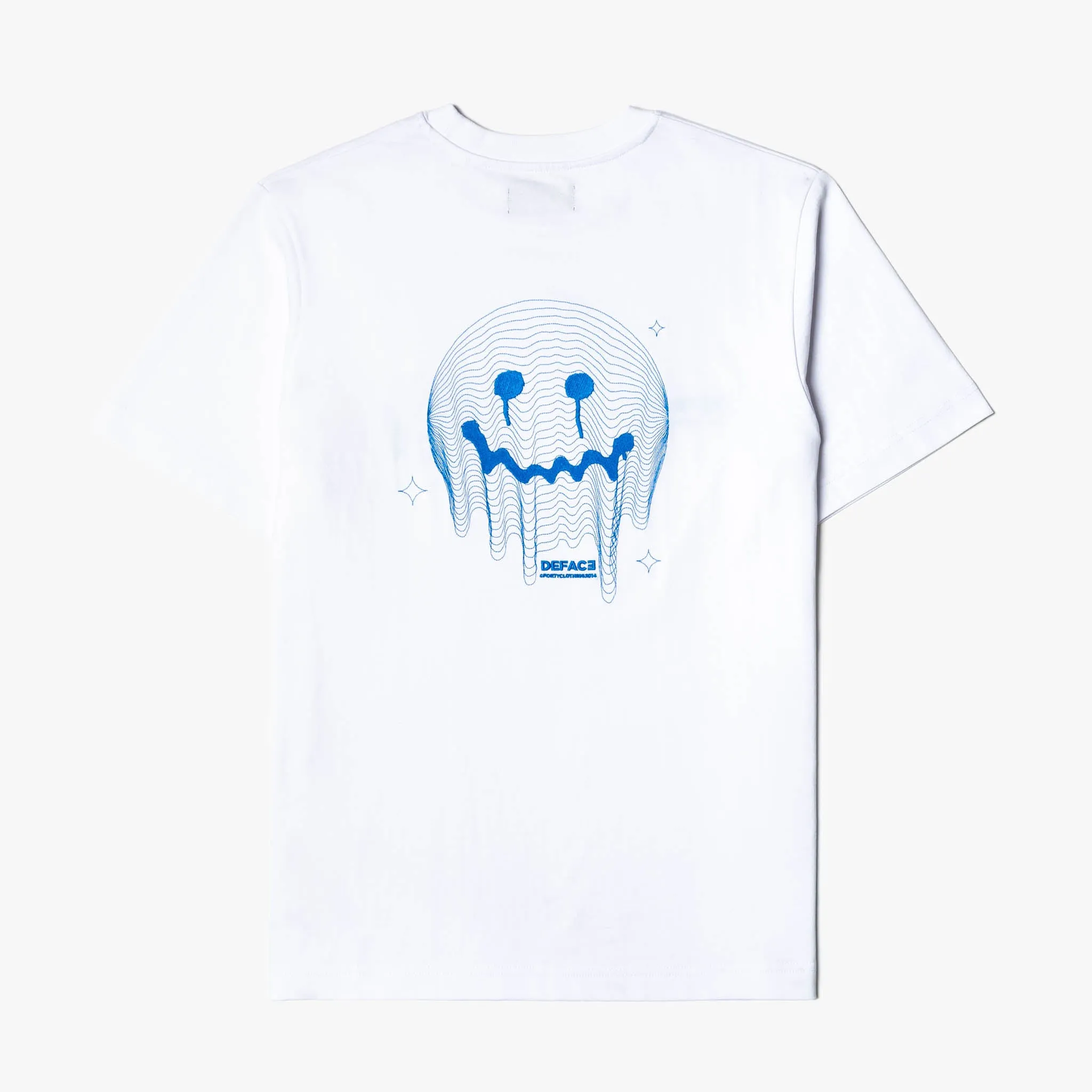 Deface TOPO Tee (White/Electric)