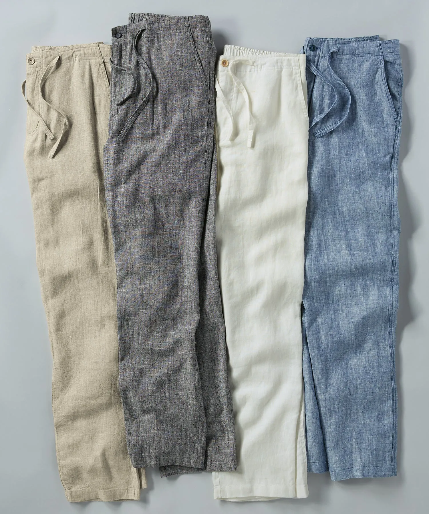 Drawstring Linen Blend Pant