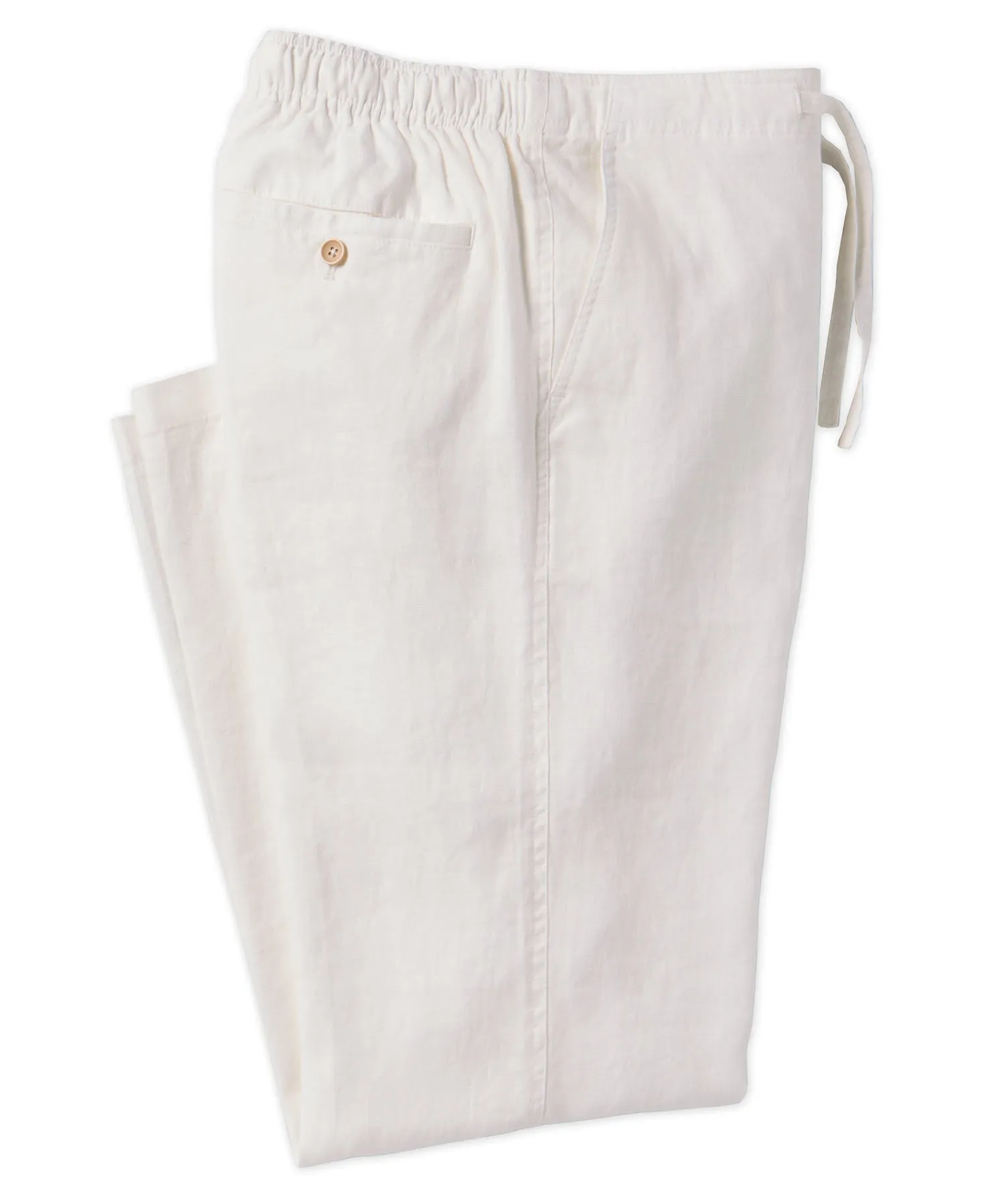 Drawstring Linen Blend Pant