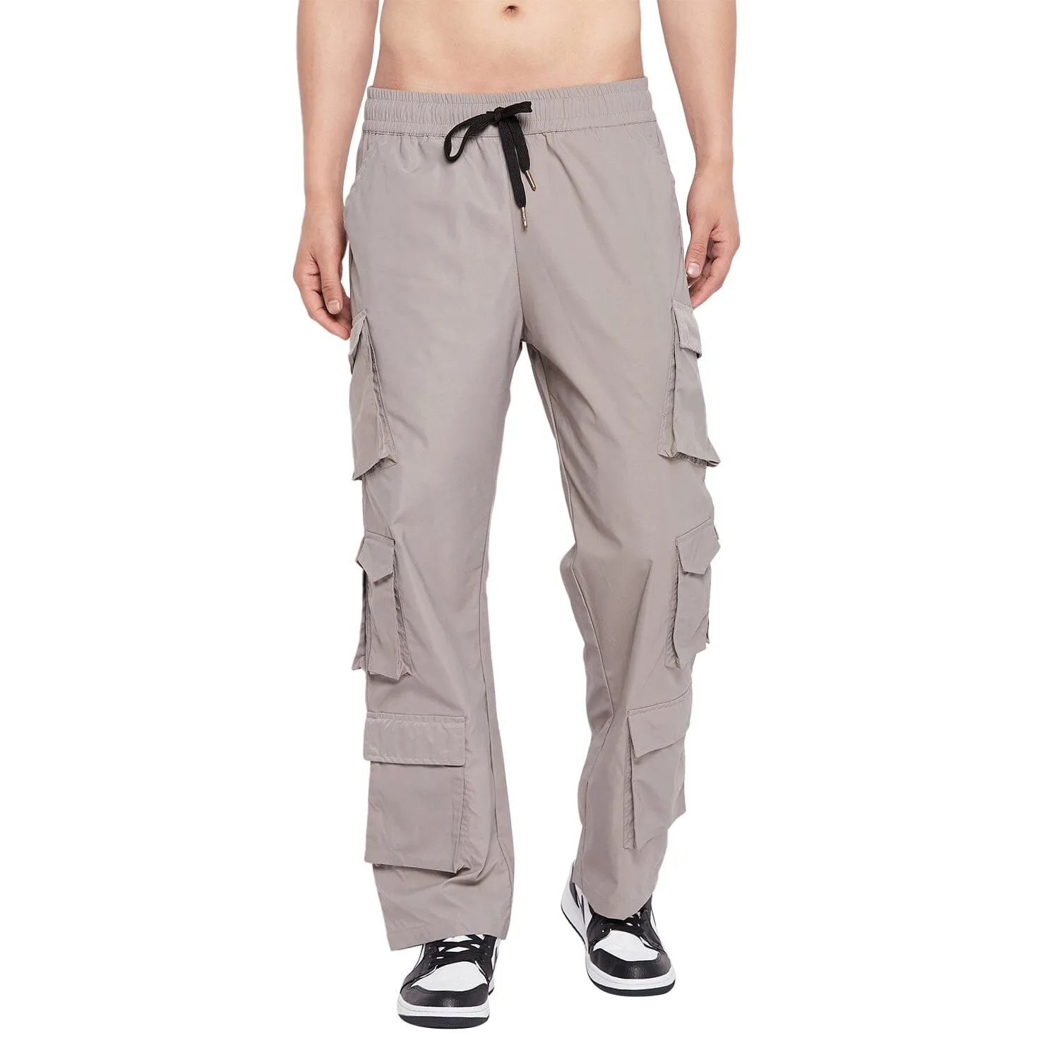 Grey Tactical Cargo Trackpants