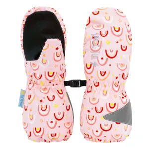 Jan & Jul Waterproof Rain Mittens - Pink Rainbow