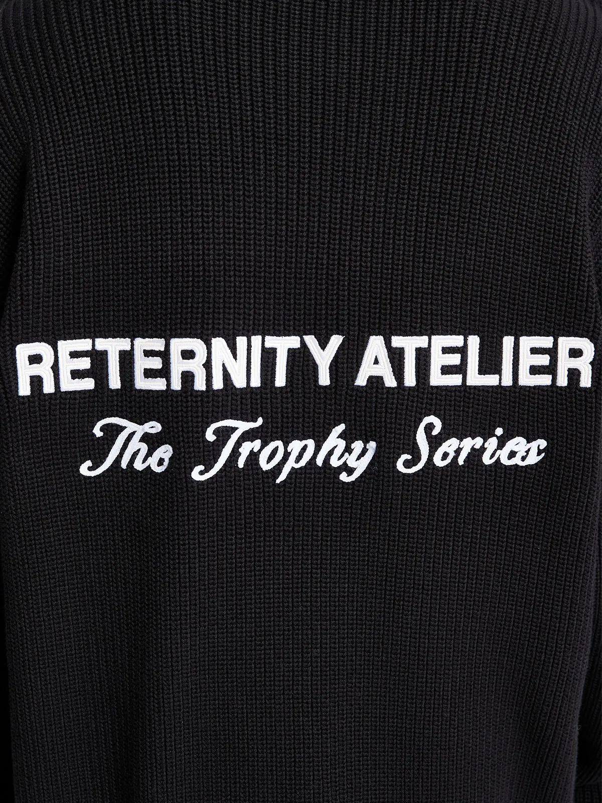 KNIT SWEATER THE TROPHY SERIES - BLACK