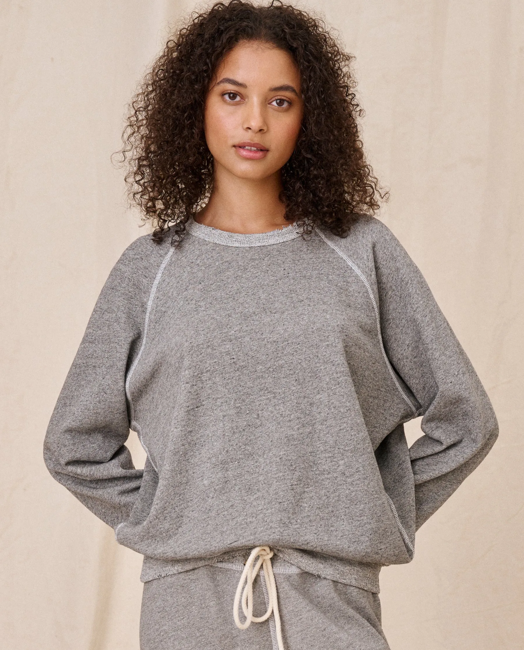 The College Sweatshirt. Solid -- Varsity Grey